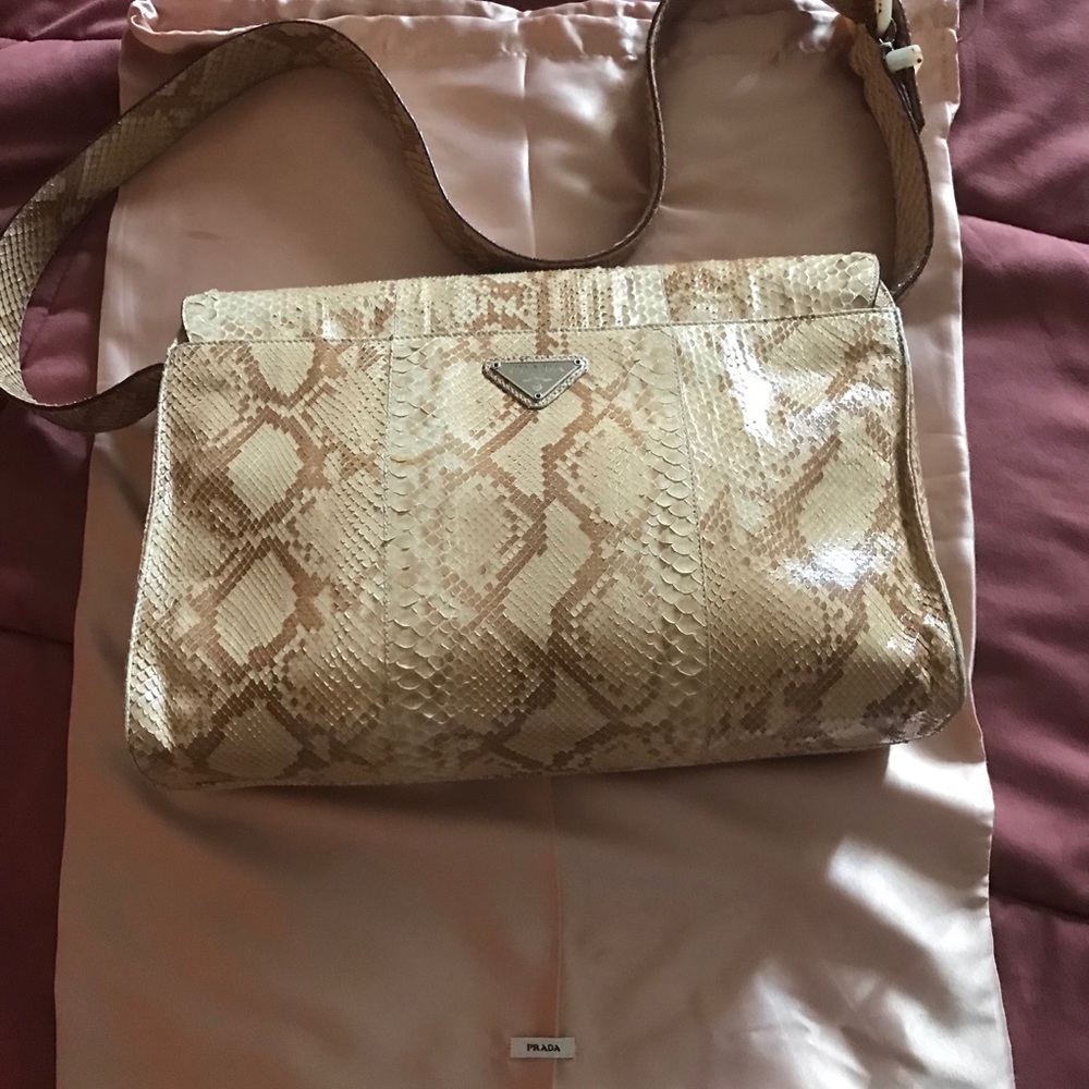 PRADA leather Python 🐍 snake skin bag